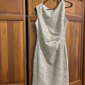 VInce Camuto Gold Sequin and Lace Dress